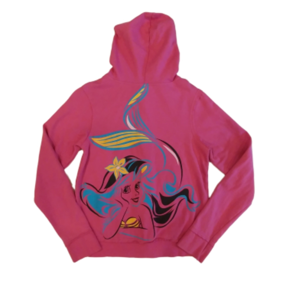 The Little Mermaid Disney Zip Hoodie Jacket Size L - Picture 2 of 6